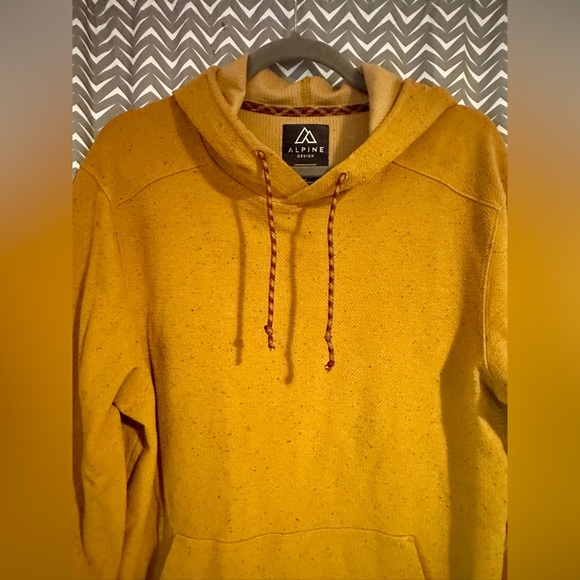 Alpine Design | Men's Mustard Hoodie, Size M - Picture 2 of 7